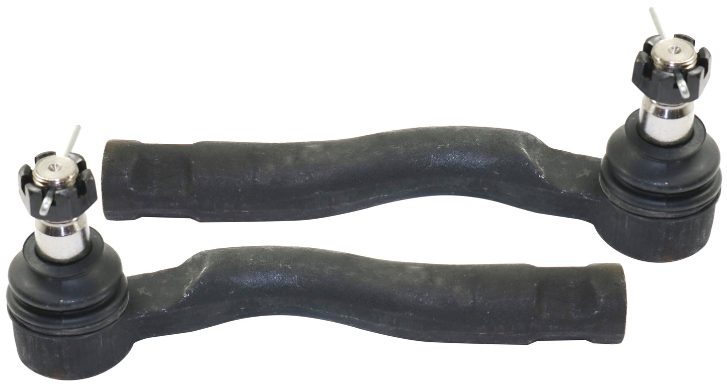 Передние, со стороны водителя и пассажира, внешние наконечники рулевой тяги