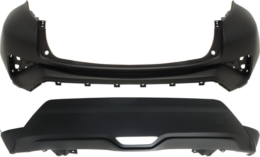 Rear, Upper and Lower Upper - Primed, Lower - Textured Bumper Cover
