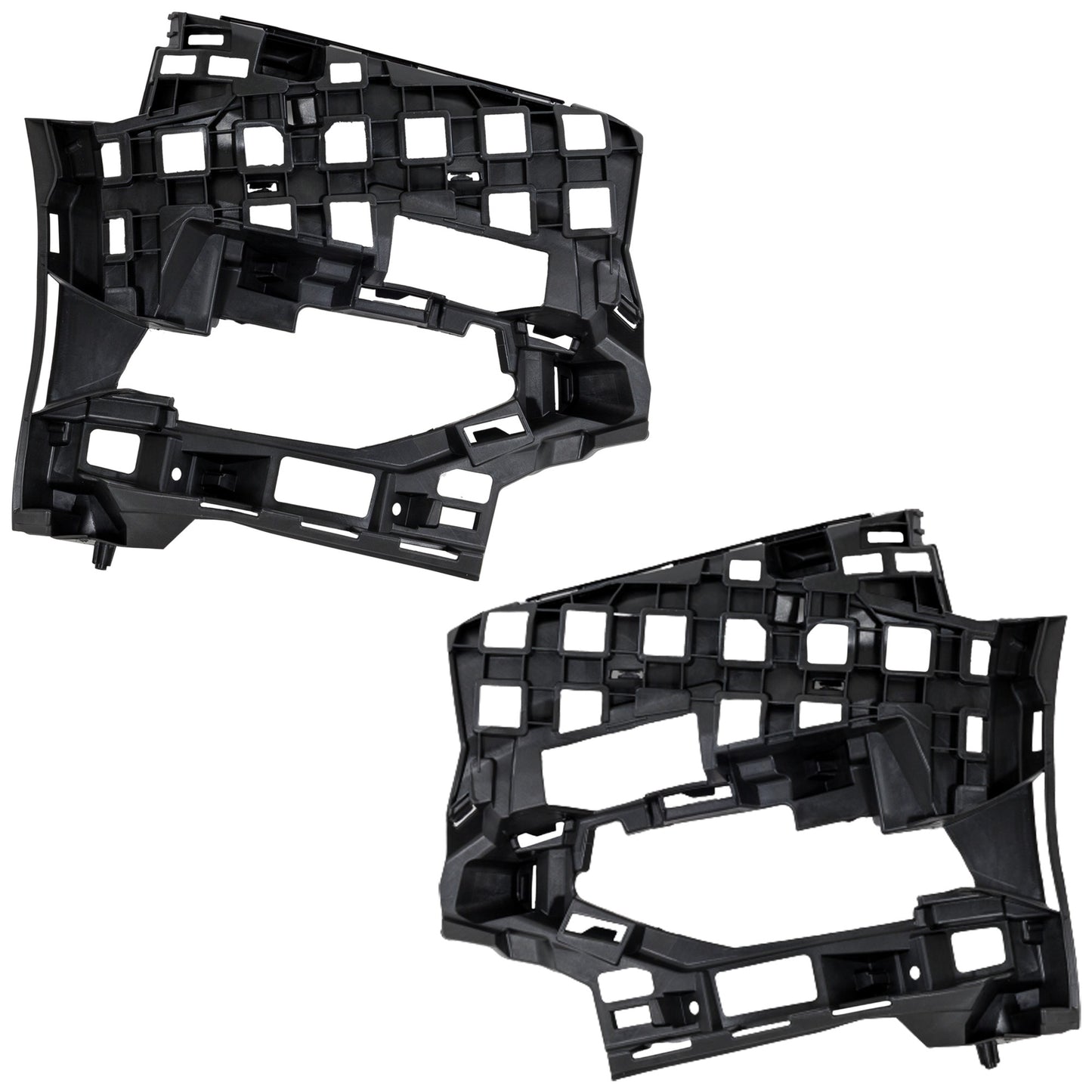 Front, Driver and Passenger Side Bumper Brackets, Cover Support