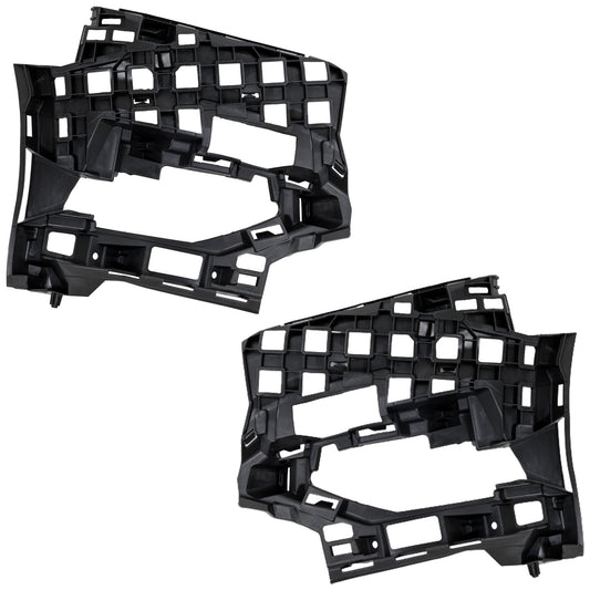 Front, Driver and Passenger Side Bumper Brackets, Cover Support