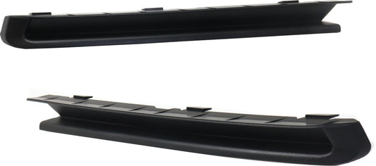 Front, Driver and Passenger Side Bumper Trims, Textured, For Models Without Fog Light Holes