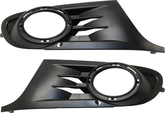 Front, Driver and Passenger Side Fog Light Trim, Primed, Hatchback