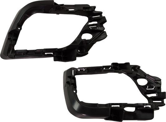 Front, Driver and Passenger Side Fog Light Trims, Textured Black