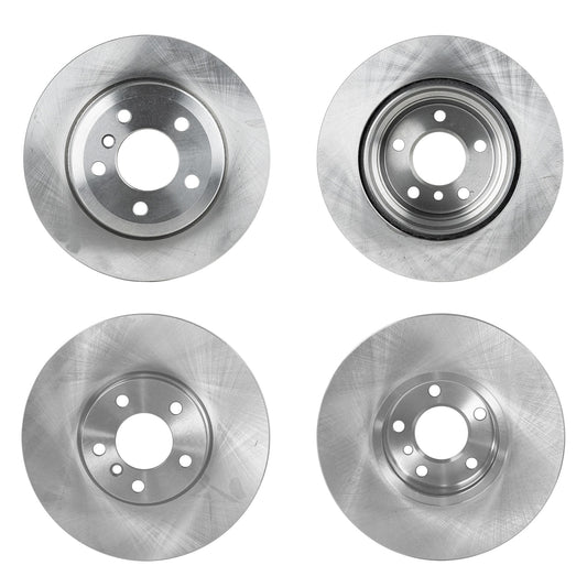 Front and Rear Brake Disc, Plain Surface, Vented, 5 Lugs, Front-331.98 mm/Rear-320.04 mm, 3.0L, 6Cyl, Pro-Line Series