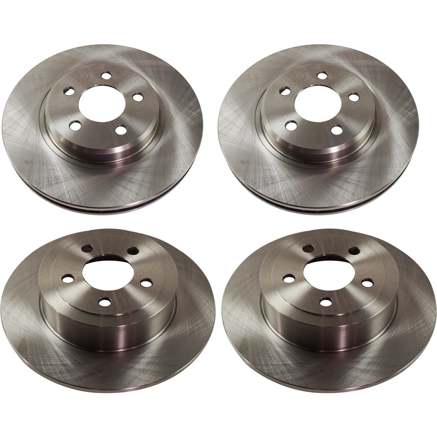 Front and Rear Brake Discs, 4-Wheel Set, Plain Surface, Vented - Front, Solid - Rear, 320mm Front Disc, Pro-Line Series