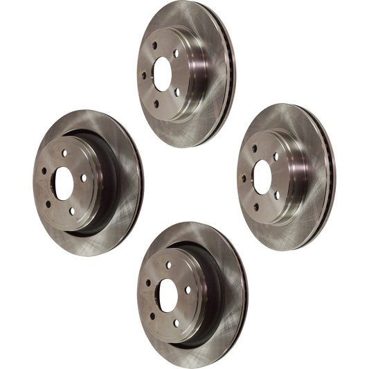 Front and Rear Brake Disc, Plain Surface, Vented, 5 Lugs, Front-336.04 mm/Rear-352.04 mm,, Pro-Line Series