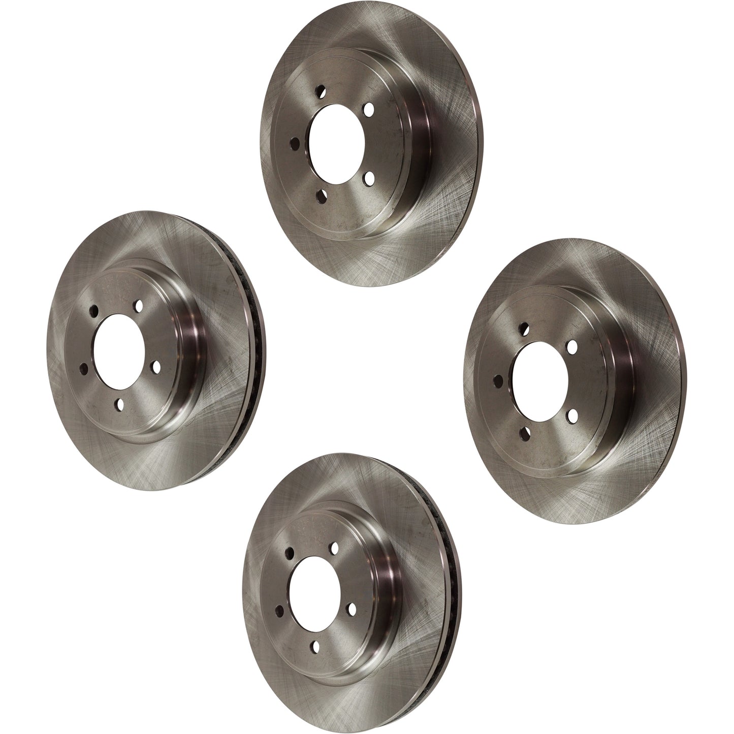 Front and Rear Brake Disc, Plain Surface, Front-Vented/Rear-Solid, 5 Lugs, Front-305.05 mm/Rear-300.99 mm,, Pro-Line Series