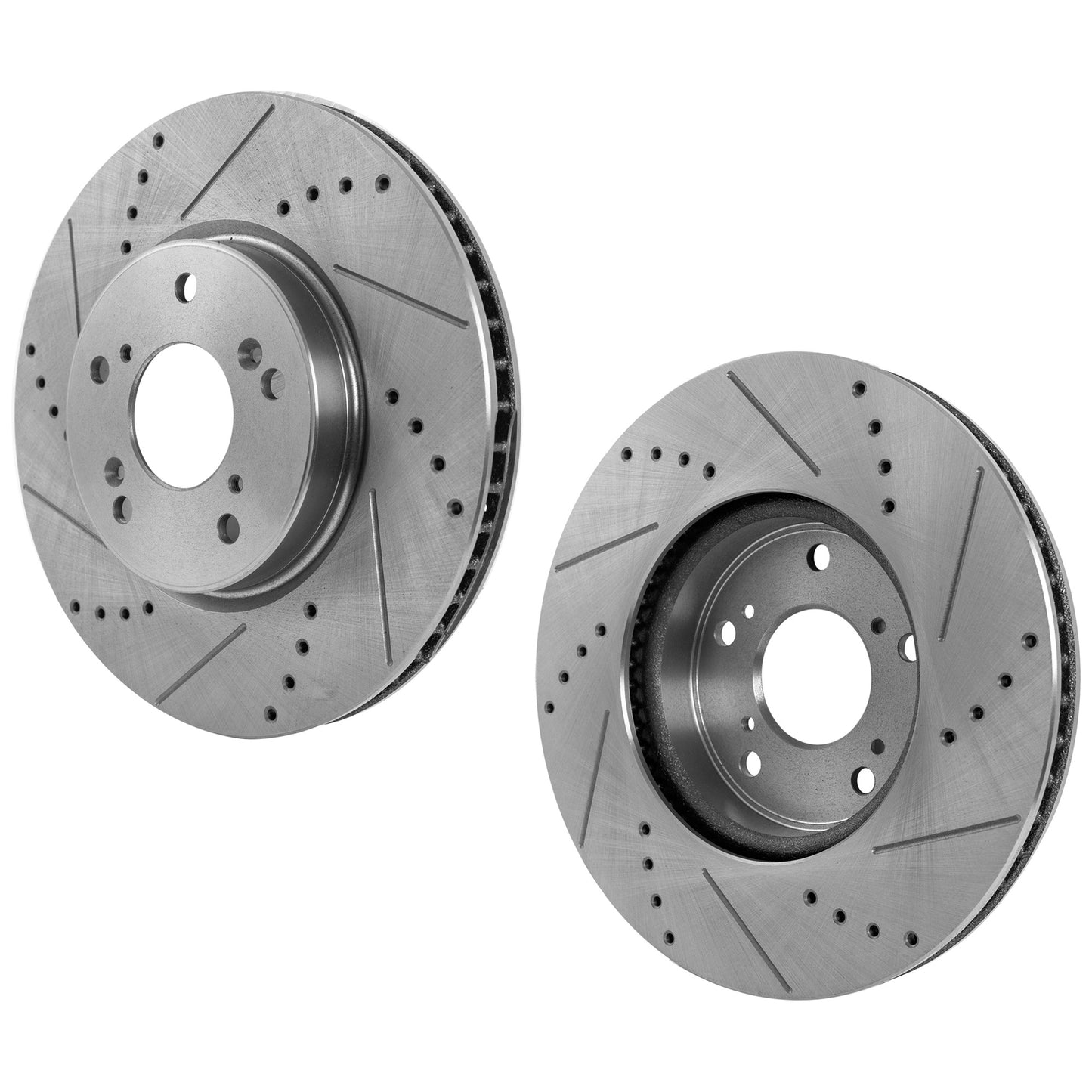 Front Brake Disc, Cross-drilled and Slotted, Vented, 5 Lugs, 293.12 mm,, Pro-Line Series