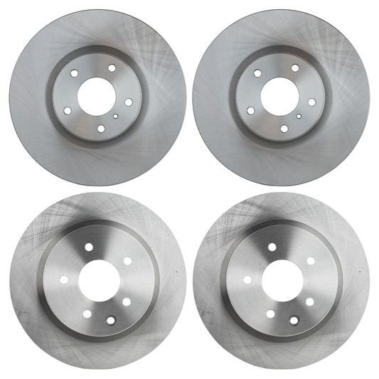 Front and Rear Brake Discs, 4-Wheel Set, Plain Surface, Vented, 5 Lugs, 12.6 in. - Front, 12.11 in. - Rear Disc Diameter, Pro-Line Series