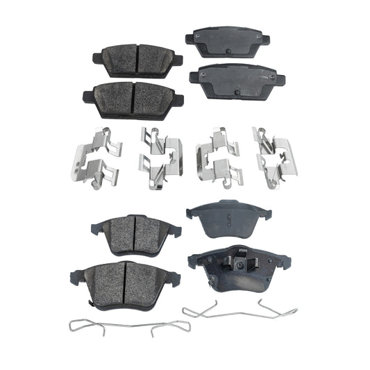 Комплекты передних и задних тормозных колодок, керамические, серия Pro-Line