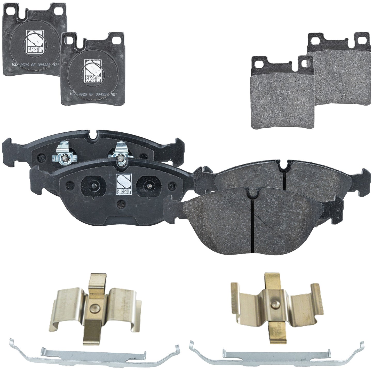 Front and Rear Brake Pad Set, Organic, Pro-Line Series