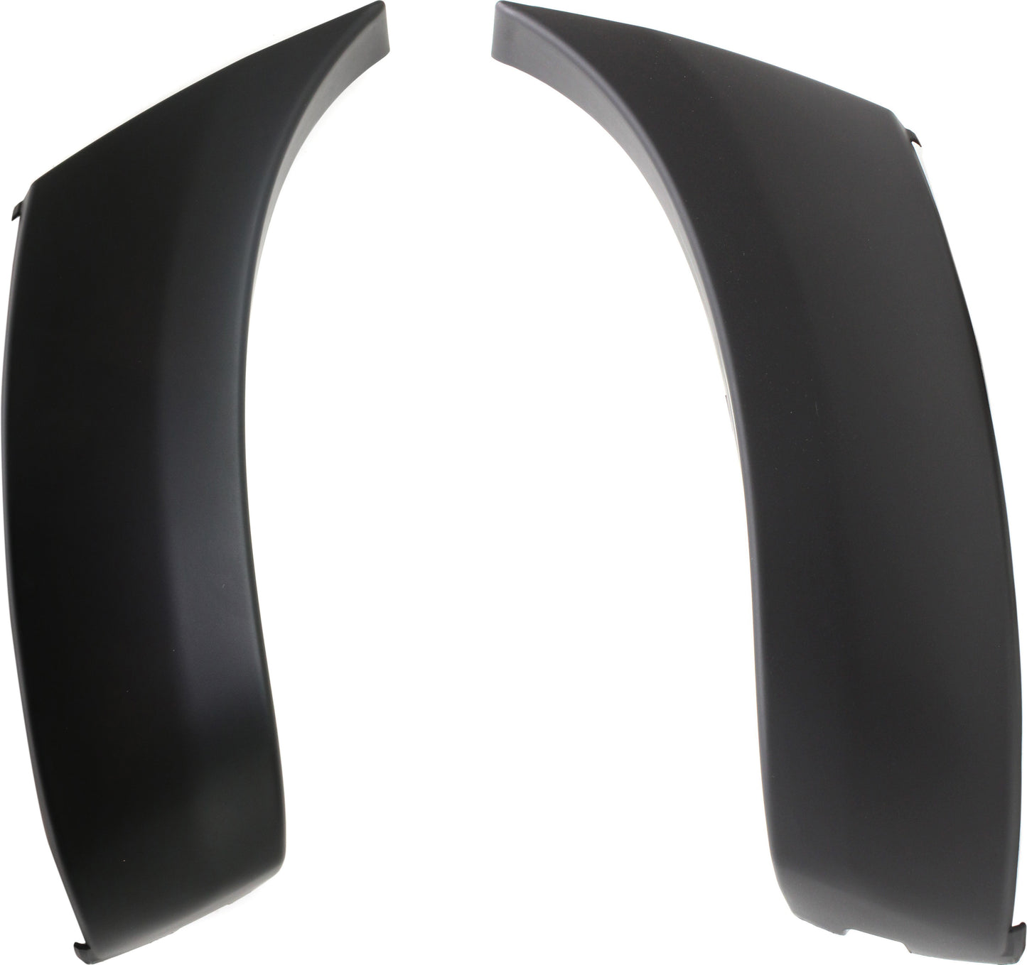 Front, Driver and Passenger Side Bumper End, Primed Plastic