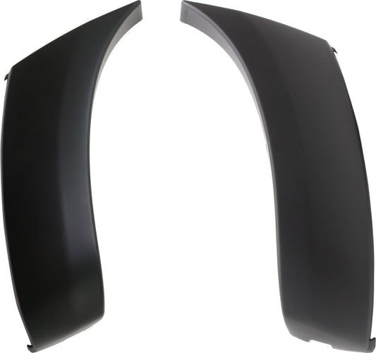 Передний бампер со стороны водителя и пассажира, грунтованный пластик