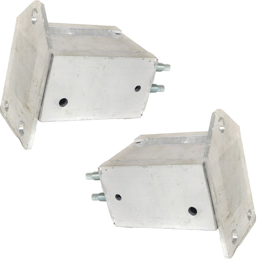 Front, Driver and Passenger Side Bumper Brackets, Reinforcement Extension