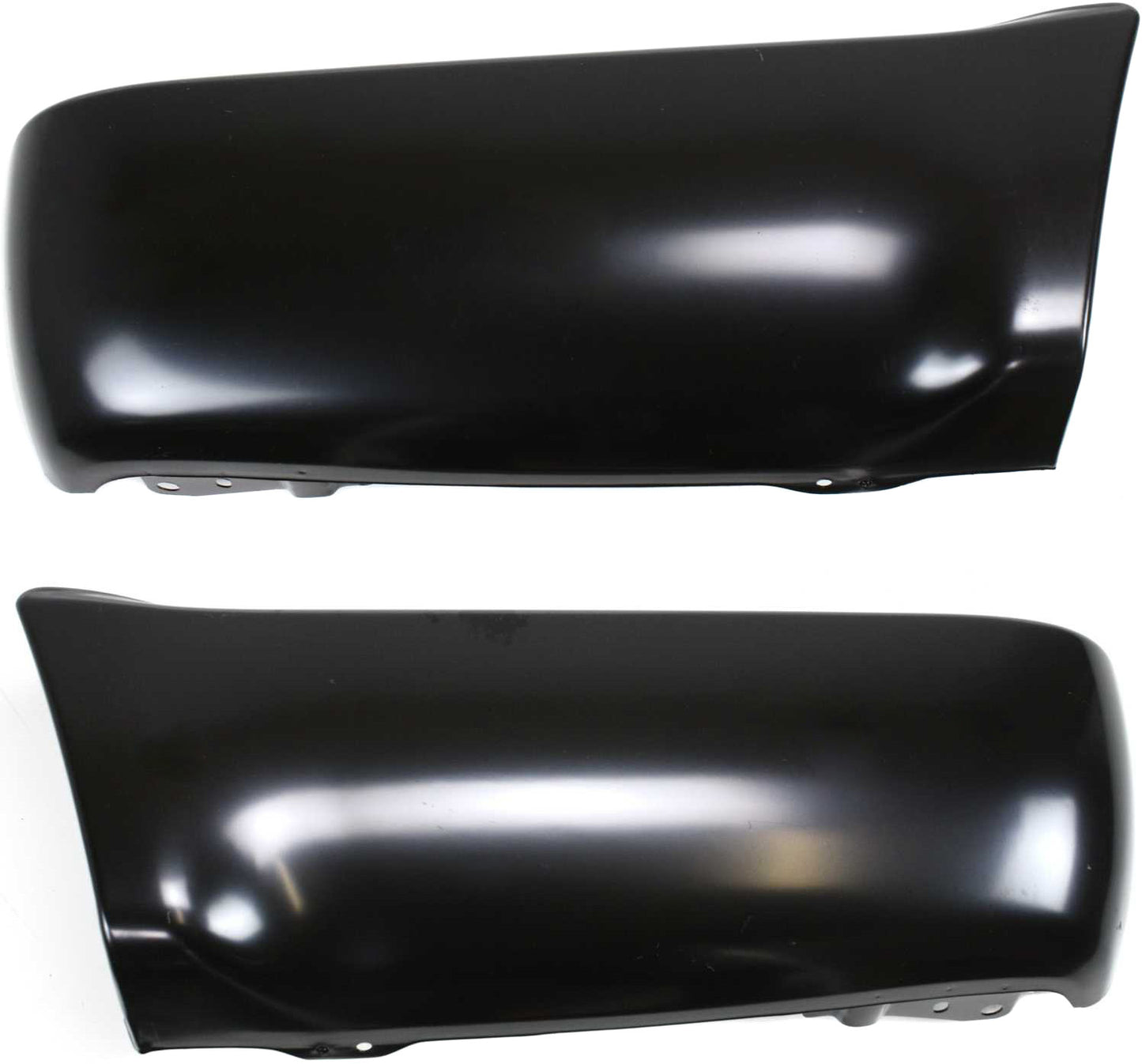 Задний бампер со стороны водителя и пассажира, грунтованная сталь