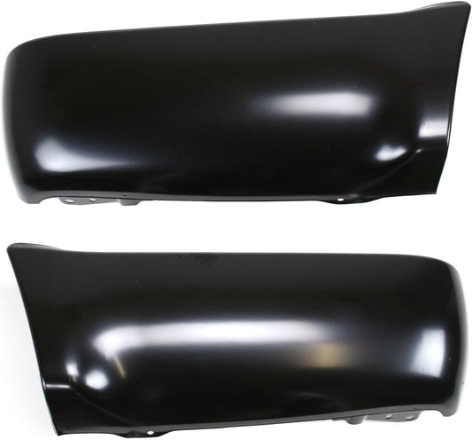 Задний бампер со стороны водителя и пассажира, грунтованная сталь