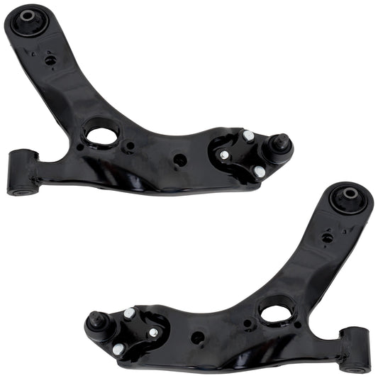 Front, Driver and Passenger Side, Lower, Rearward Control Arms