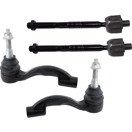 Передняя или задняя часть, сторона водителя и пассажира, внутренний и внешний наконечник рулевой тяги, полный привод