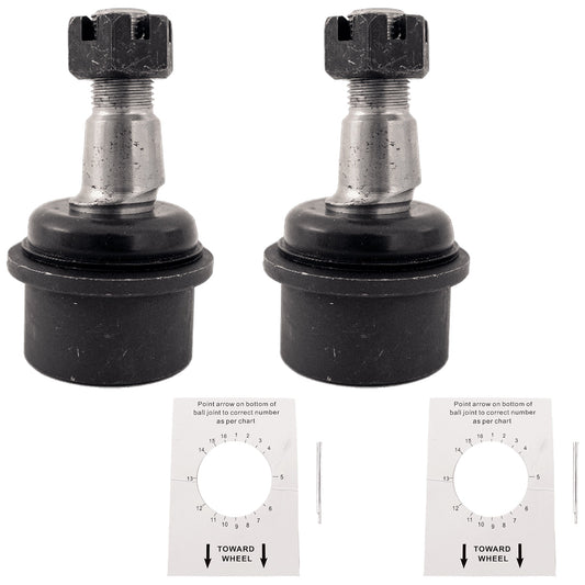 Front, Driver and Passenger Side, Lower Ball Joints