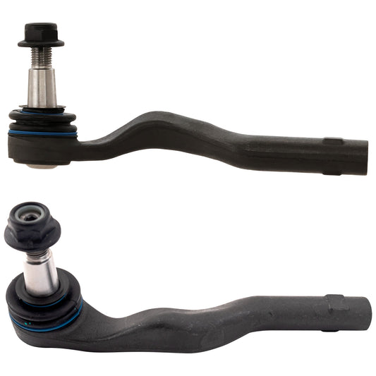 Передние, со стороны водителя и пассажира, внешние наконечники рулевой тяги