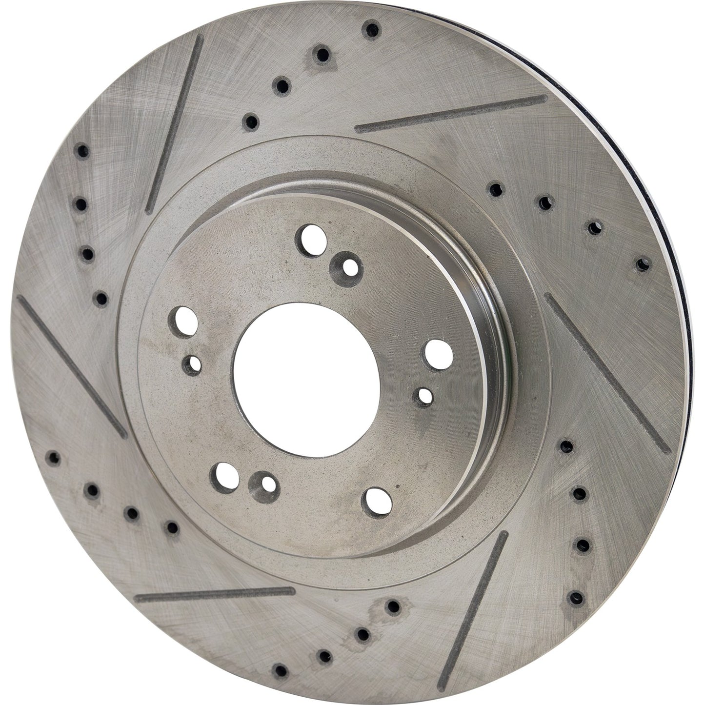 Front, Driver or Passenger Side Brake Disc, Cross-drilled and Slotted, Vented, 5 Lugs, 299.97 mm,, Pro-Line Series