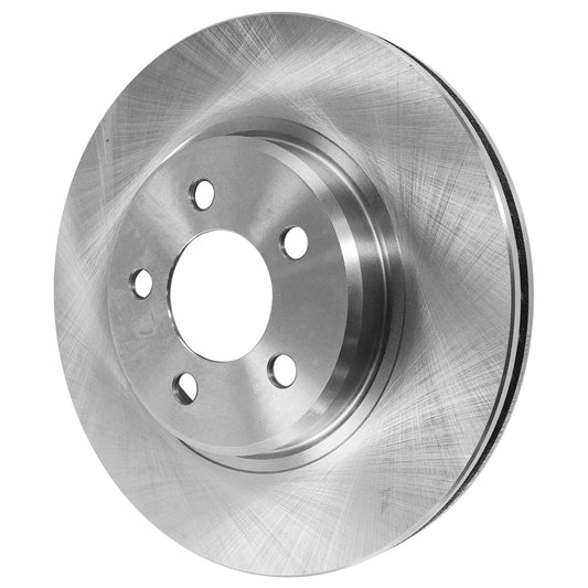 Front, Driver or Passenger Side Brake Disc, Plain Surface, Vented, 5 Lugs, 12.6 in., 320mm Front Disc, For Models With Solid Rear Disc, Pro-Line Series