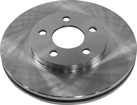 Front, Driver or Passenger Side Brake Disc, Plain Surface, Vented, 5 Lugs, 257.05 mm, 2.0L, 4Cyl, Pro-Line Series