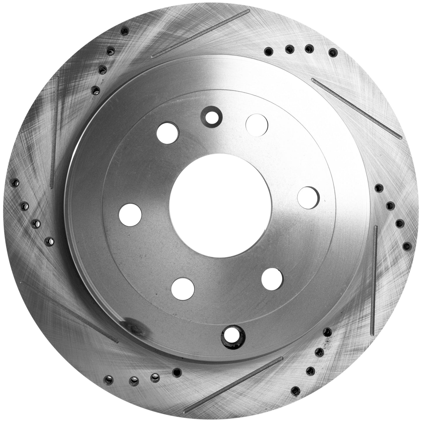 Rear Brake Disc, Cross-drilled and Slotted, Vented, 6 Lugs, 330.96 mm, Pro-Line Series