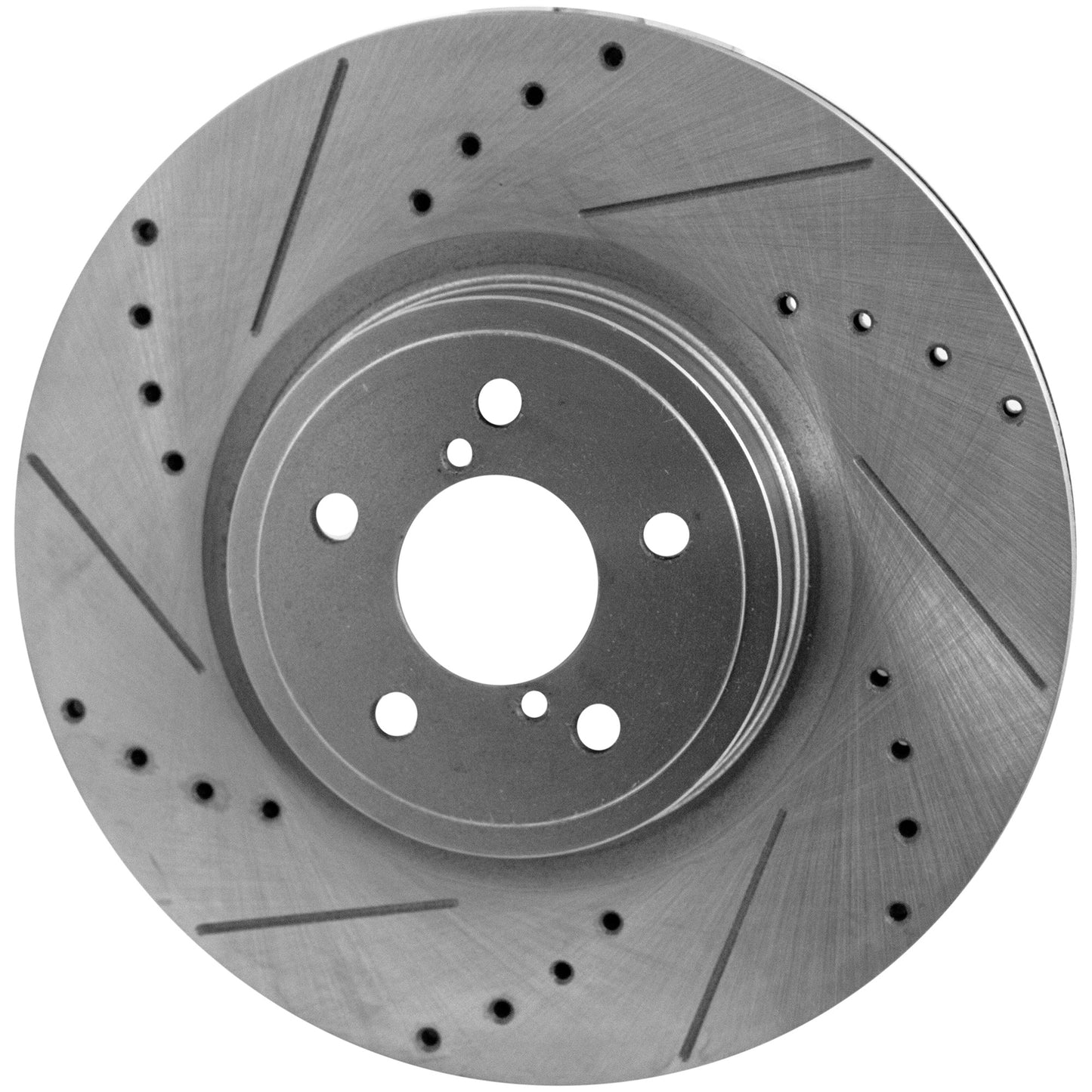 Front, Driver or Passenger Side Brake Disc, Cross-drilled and Slotted, Vented, 5 Lugs, 316.48 mm,, Pro-Line Series