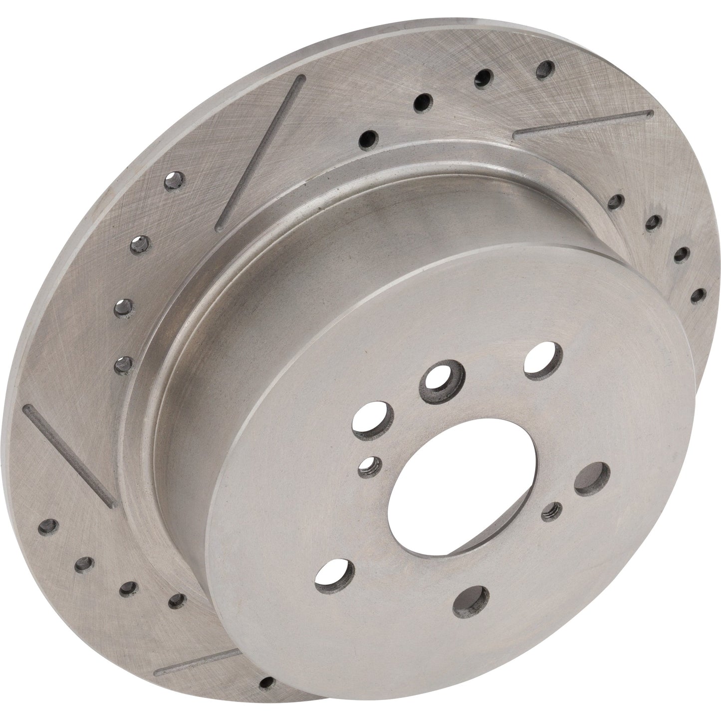 Brake Disc, Cross-drilled and Slotted, Solid, 5 Lugs, 309 mm, Pro-Line Series