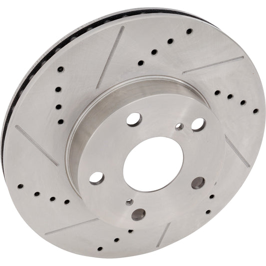 Brake Disc, Cross-drilled and Slotted, Vented, 5 Lugs, 275 mm, Pro-Line Series