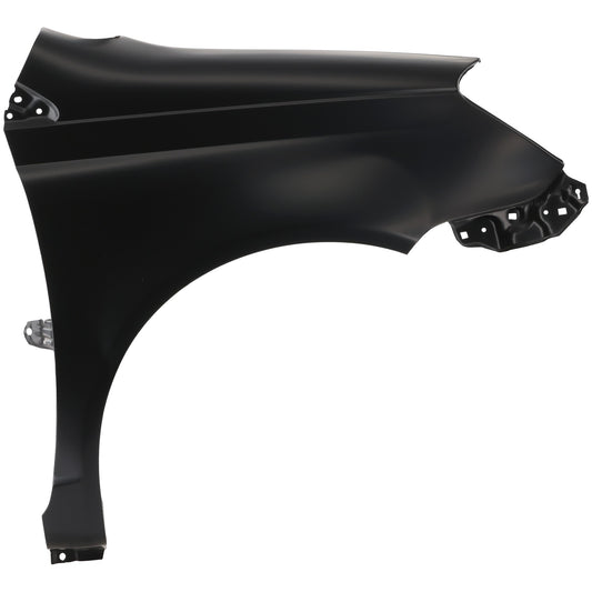 Front, Passenger Side Fender, Base Model, Without Wheel Opening Molding Holes