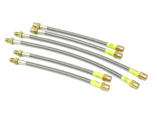PLB 323106-DC Brake Hose Set Steel Braided with Clear Protective Jacket - Replaces OE Number 88 5522 952
