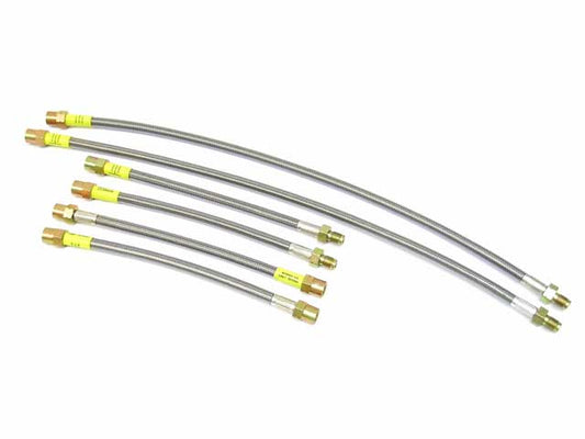 PLB 533106-DC Brake Hose Set Steel Braided with Clear Protective Jacket - Replaces OE Number 88 5522 954