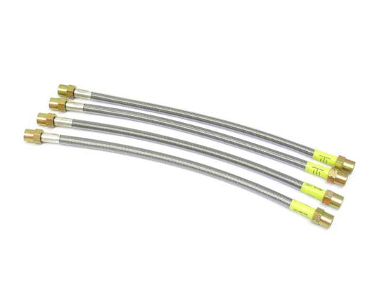 RP 6987-DC Brake Hose Set Steel Braided with Clear Protective Jacket - Replaces OE Number 99 5522 109