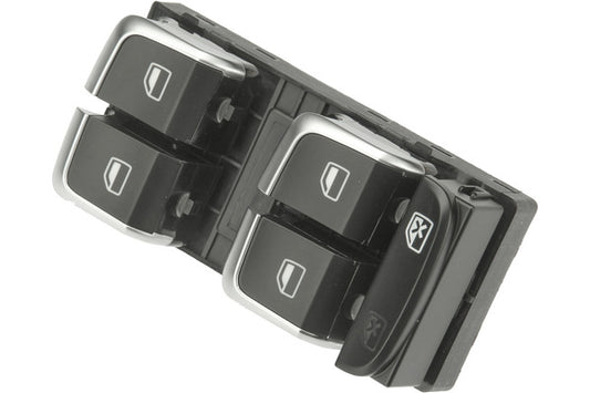 8K0959851FV10 Front, Driver Side Window Switch Black