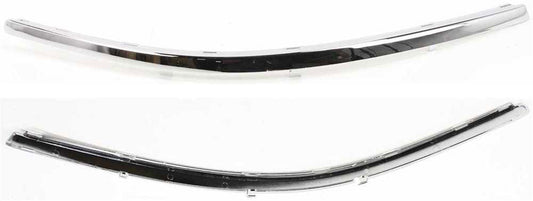 Front, Passenger Side, Upper Bumper Trim, Chrome, Upper Piece Bumper Molding