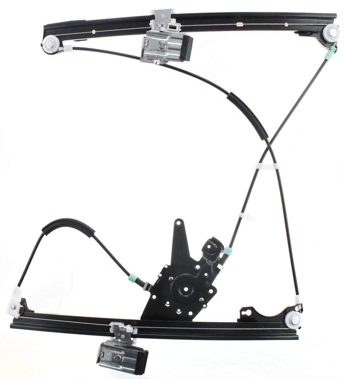 Front, Passenger Side Window Regulator, Power, Without Cable Adjusters