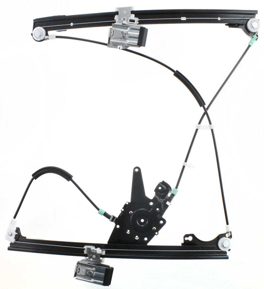 Front, Passenger Side Window Regulator, Power, Without Cable Adjusters
