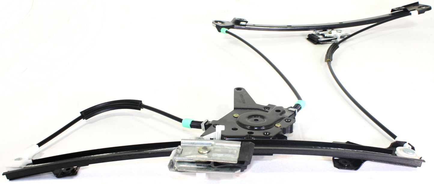 Front, Passenger Side Window Regulator, Power, Without Panel