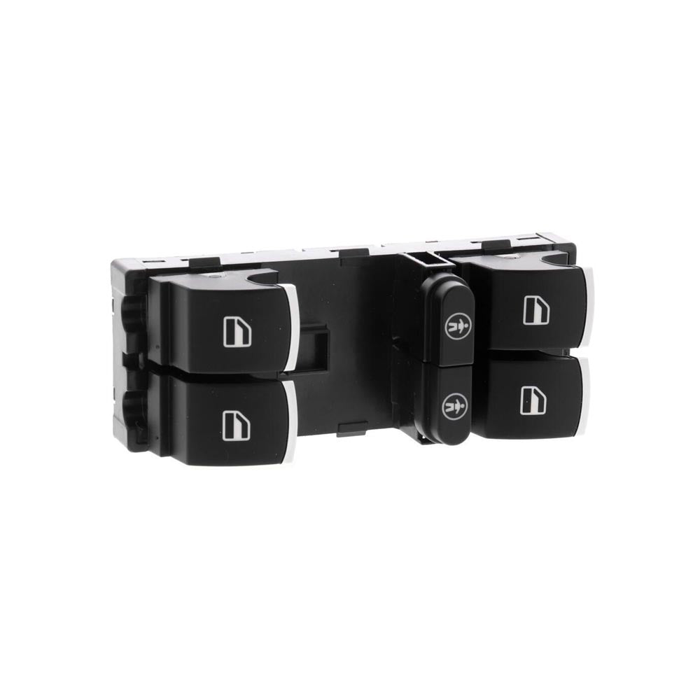 V10-73-0474 Front, Driver Side OE Replacement Series Window Switch Black and Chrome