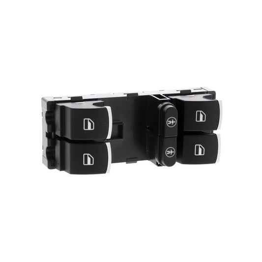 V10-73-0474 Front, Driver Side OE Replacement Series Window Switch Black and Chrome
