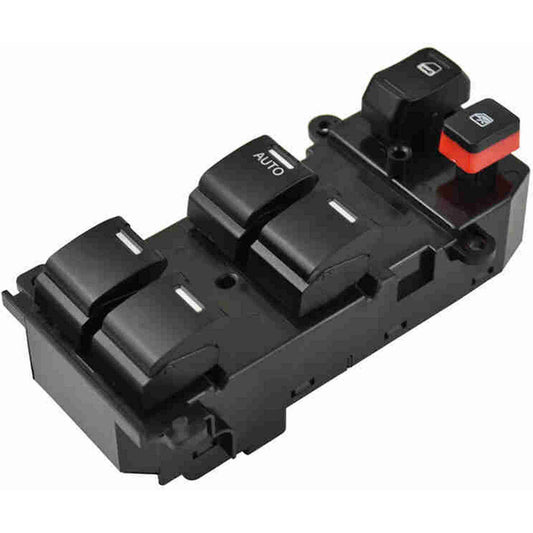 V26-73-0073 Front, Driver Side Window Switch Black