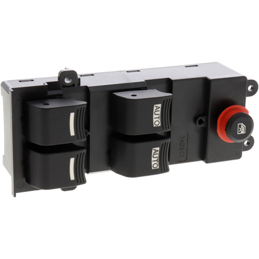 V26-73-0076 Front, Driver Side Window Switch Black