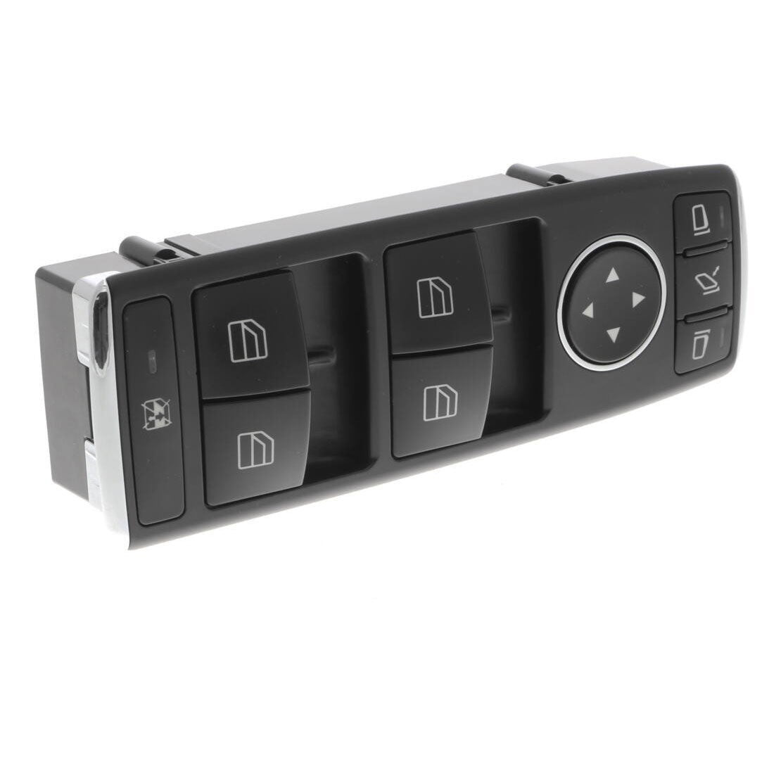 V30-73-0200 Front, Driver Side Window Switch Black