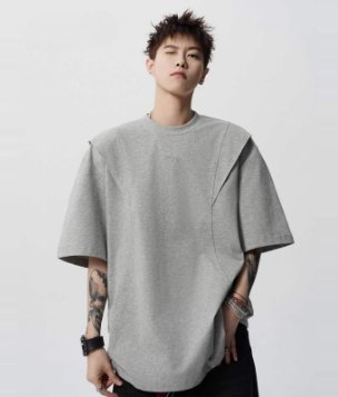 Non-fleece men's pullover made of cashmere goat fine wool