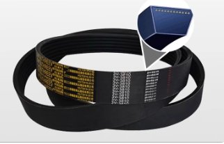 transmission belts and strip materials made of vulcanized rubber